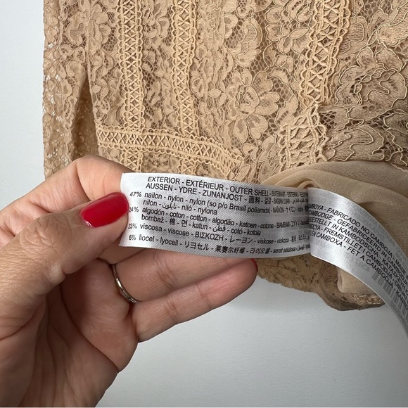 Zara Lace Long Sleeve Top - Picture 2 of 7